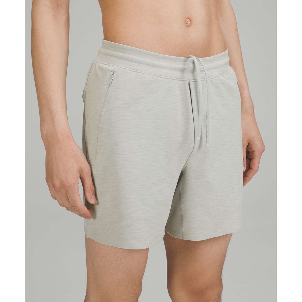 Lululemon Balancer Short 6" Everlux Heathered Seal Grey Small Linerless.